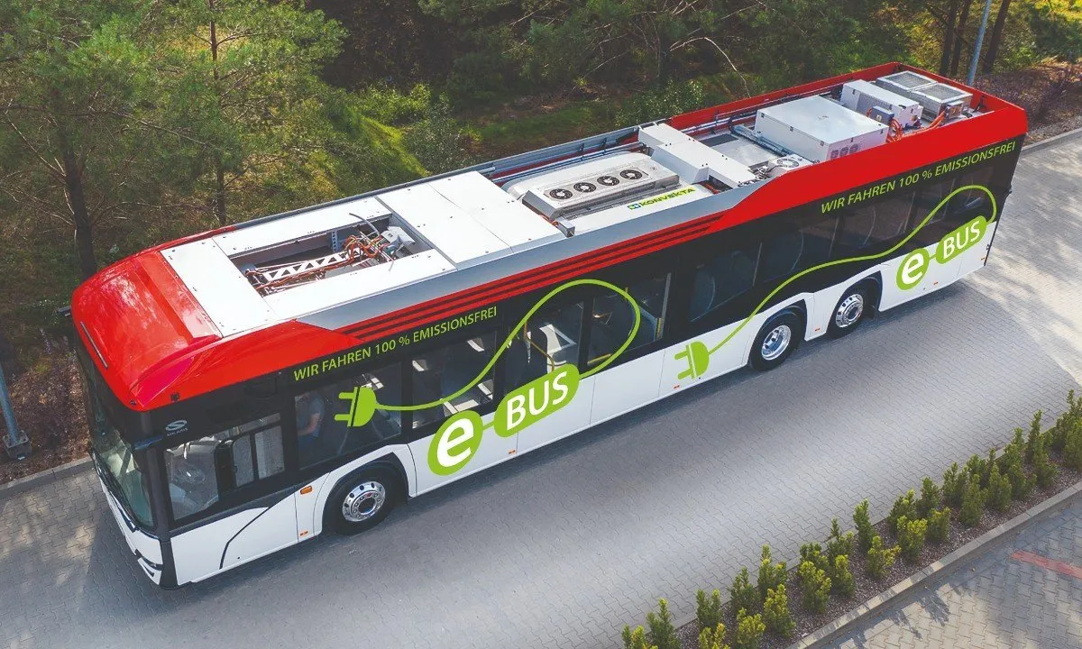 Konvekta heat pump-equipped electric bus E bus